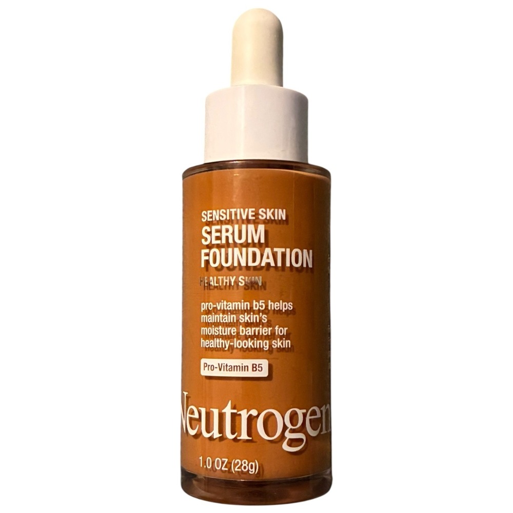 Neutrogena‎ Sensitive Skin Serum Foundation Medium/Deep 02 Pro-Vitamin B5 1 oz